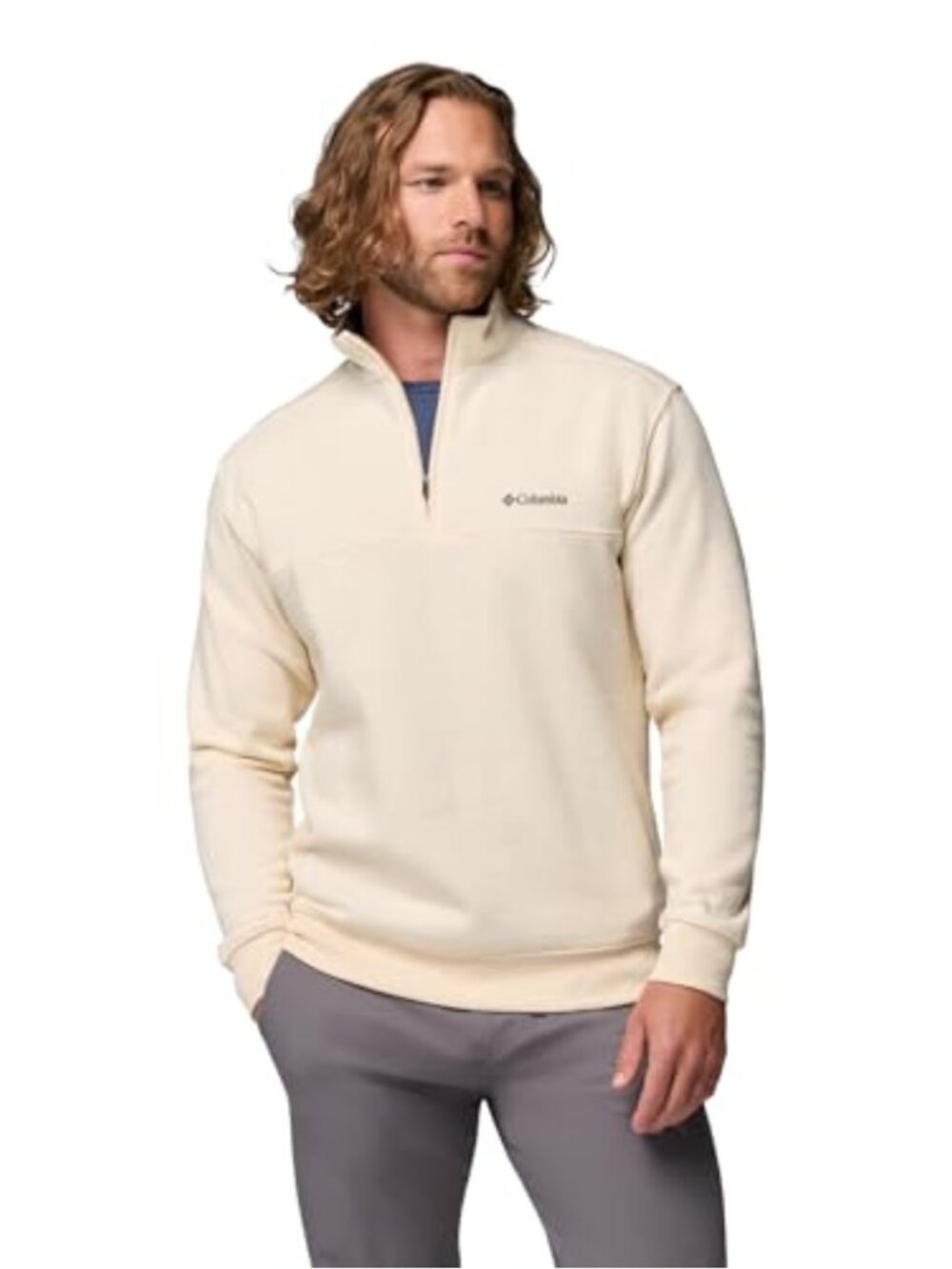 Sueded Fleece Half Zip Pullover Outdoor Layer